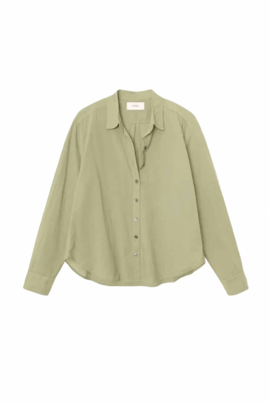 NEW XIRENA women's bowie button down shirt in dark seagrass